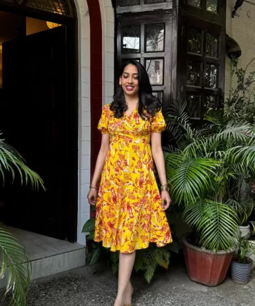 Birds of Paradise Wrap Dress