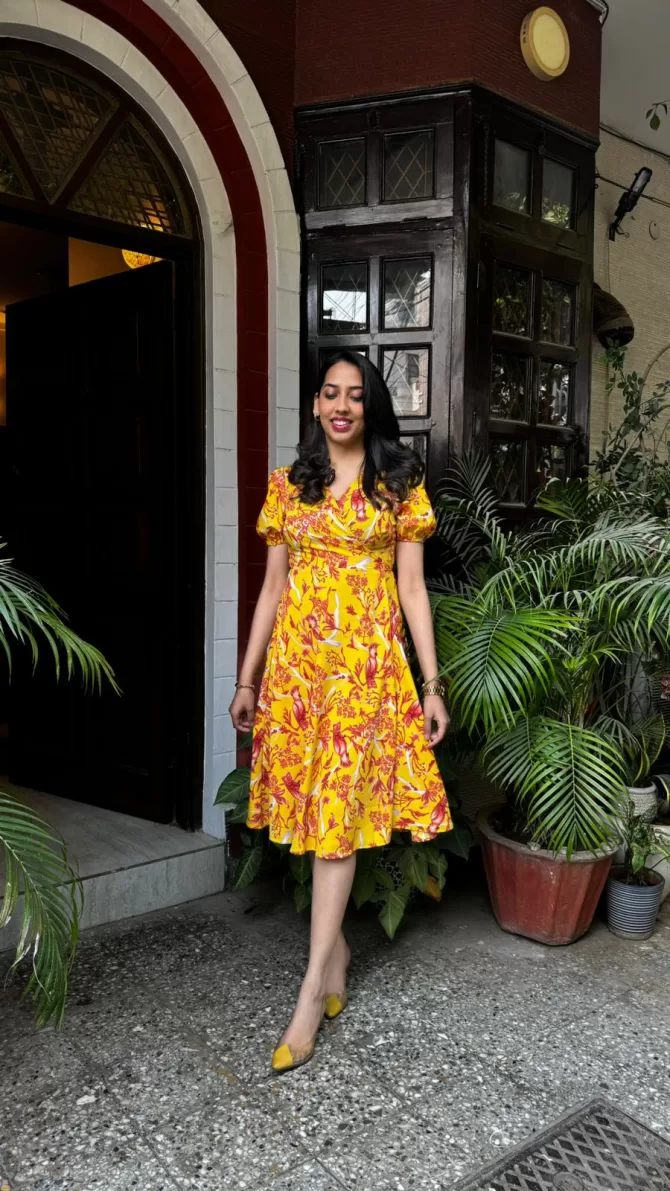 Birds of Paradise Wrap Dress
