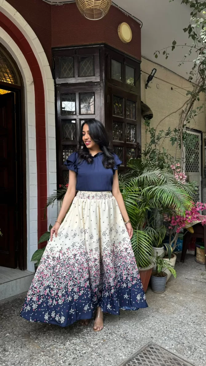 Athena Printed Palazzo (Free Size)