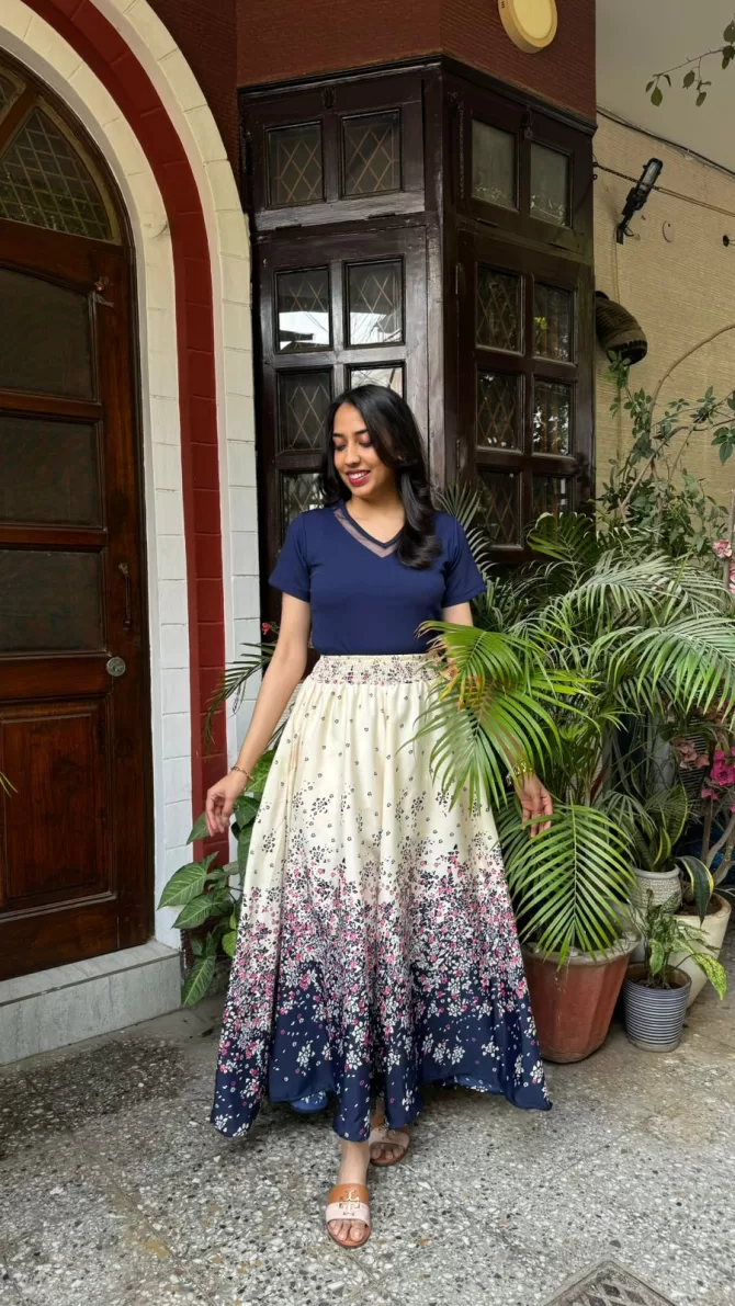 Athena Printed Palazzo (Free Size)
