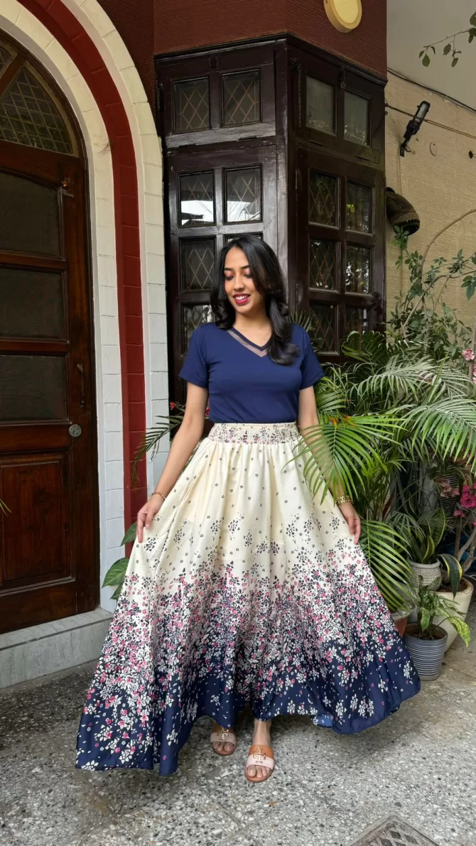 Athena Printed Palazzo (Free Size)