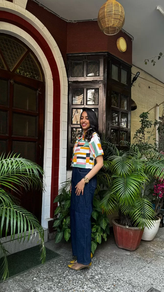 Squared Up Cropped Shirt