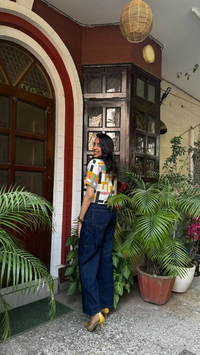 Squared Up Cropped Shirt