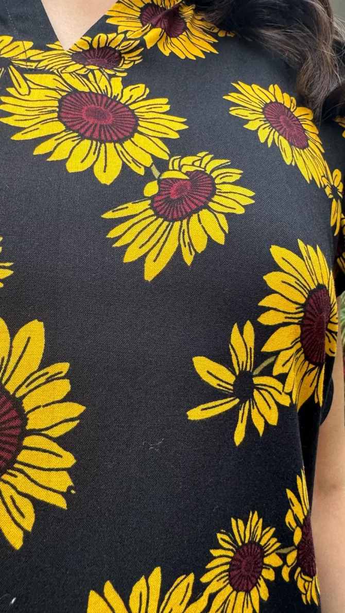 Silly Sunflower Ruffle Top (Luxe Collection)