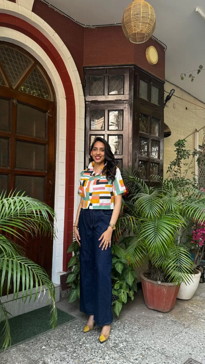 Squared Up Cropped Shirt
