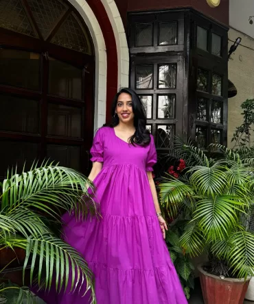 Splash of Color Cotton Maxi – Purple