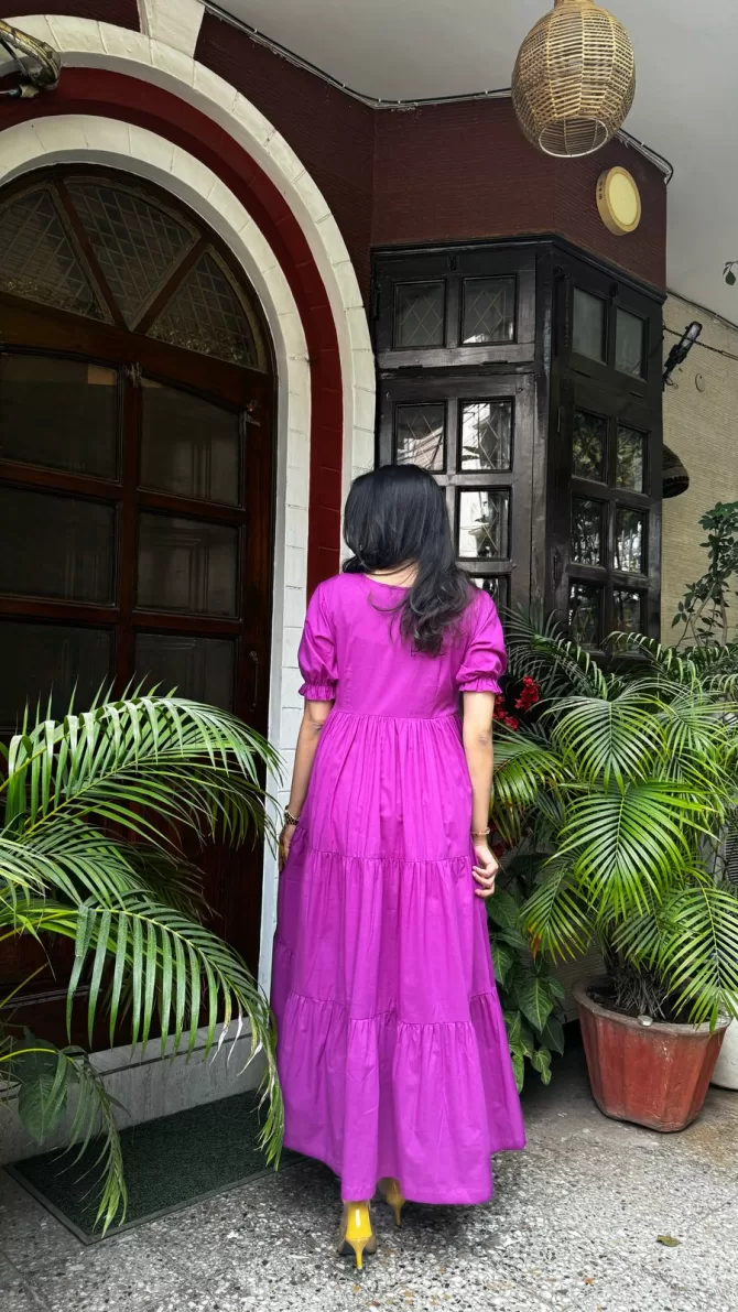 Splash of Color Cotton Maxi - Purple