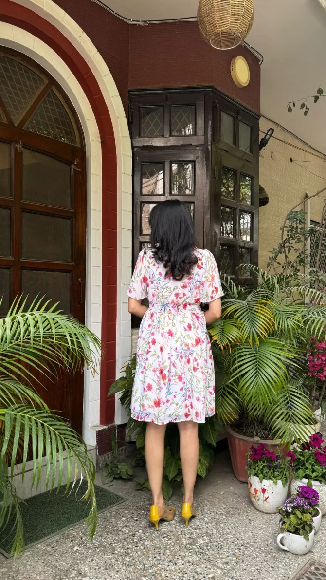 Summer Dream Pastel Dress - White