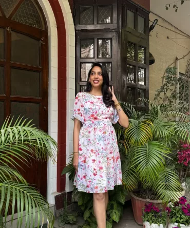 Summer Dream Pastel Dress – White