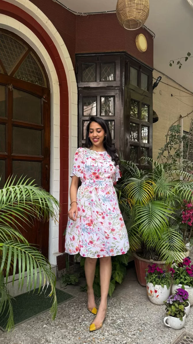 Summer Dream Pastel Dress - White