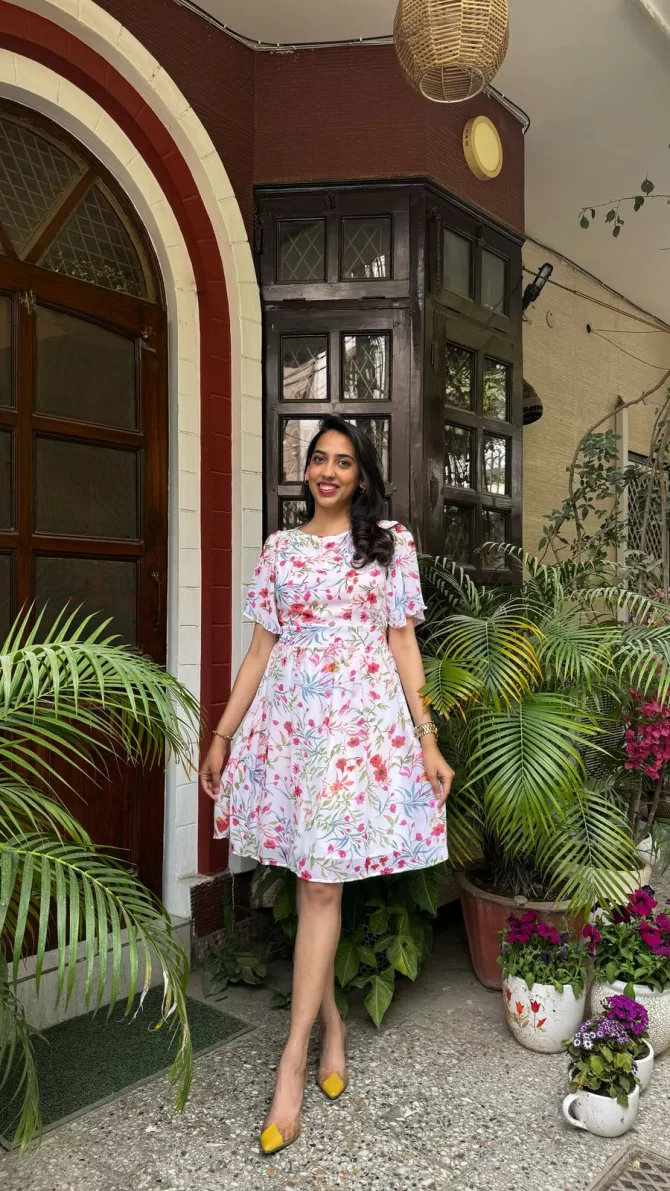 Summer Dream Pastel Dress - White