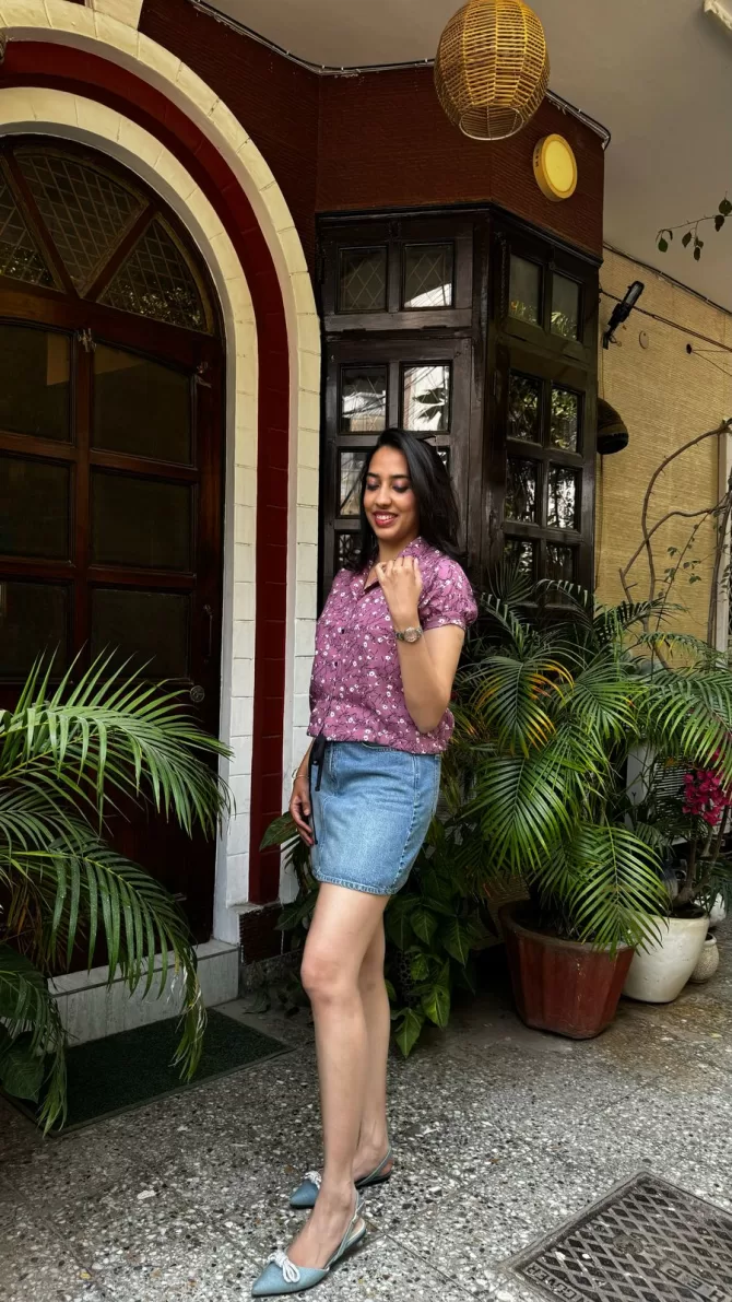 Founder's Fav Cotton Top - Purple