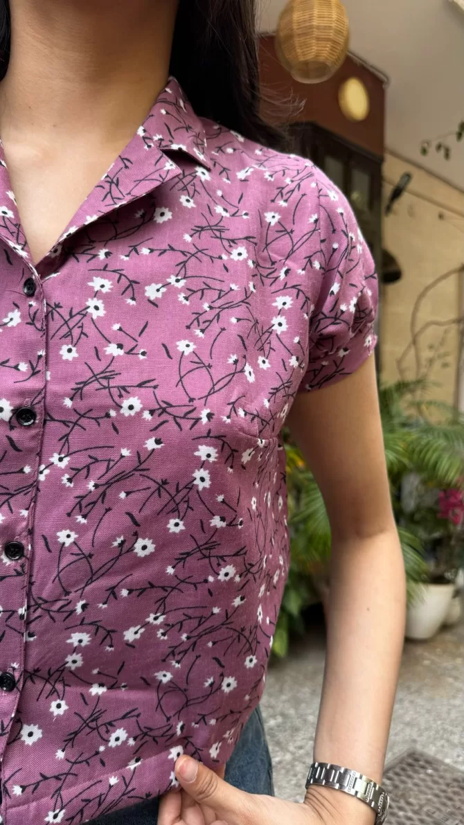 Founder's Fav Cotton Top - Purple