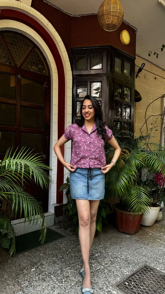 Founder's Fav Cotton Top - Purple
