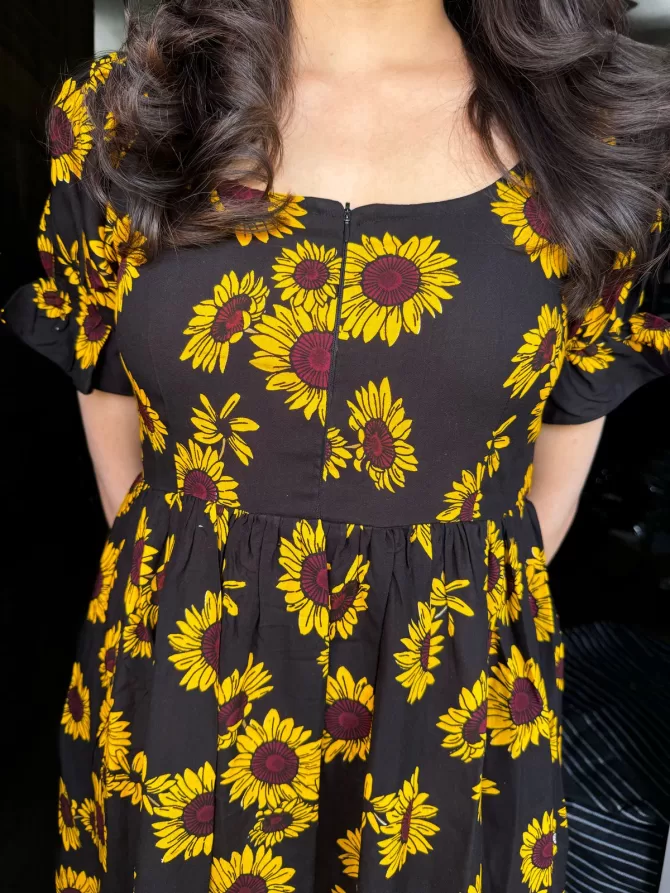 Maternity SunFlower Tiered Maxi (Luxe Collection)
