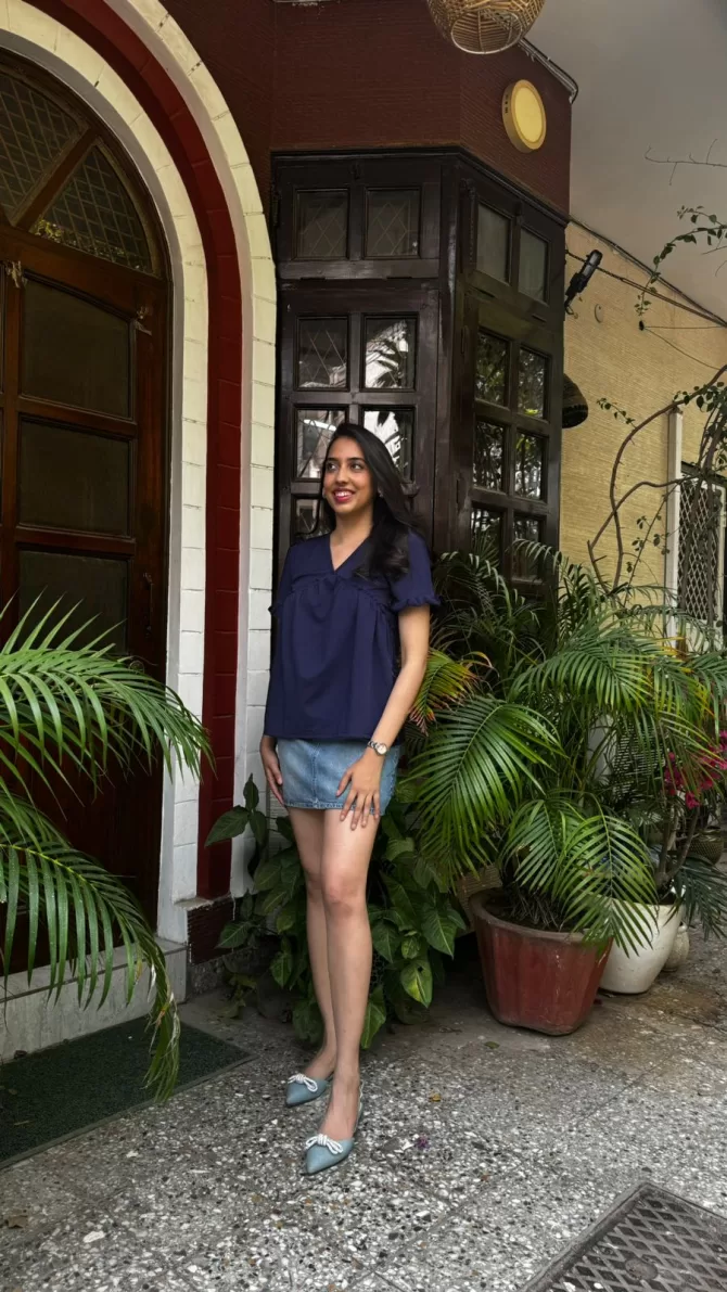 Alia Top - Navy