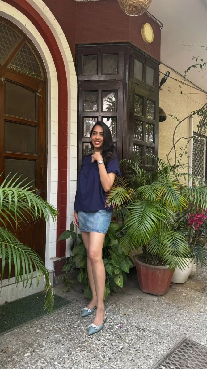 Alia Top - Navy