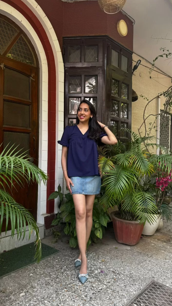 Alia Top - Navy