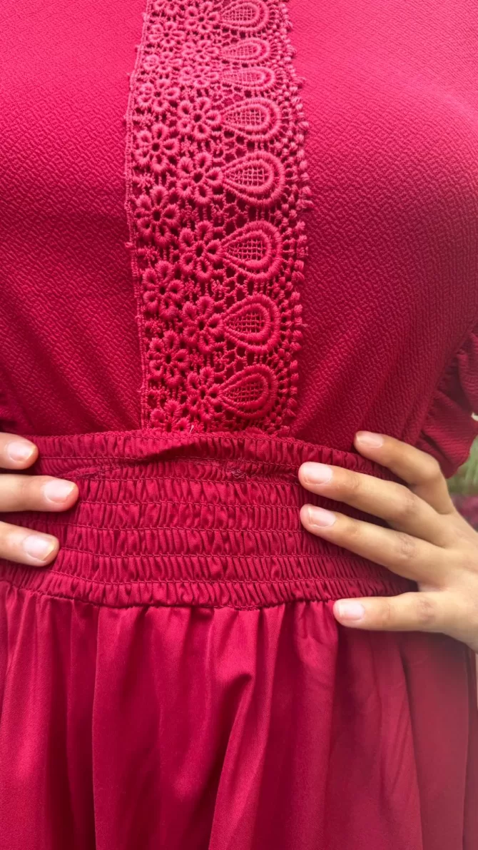 Flutter Top - Maroon