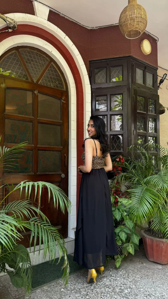 Petals Layered Maxi Dress - Animal