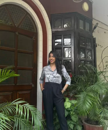 Magazine Printed Jumpsuit – Grey