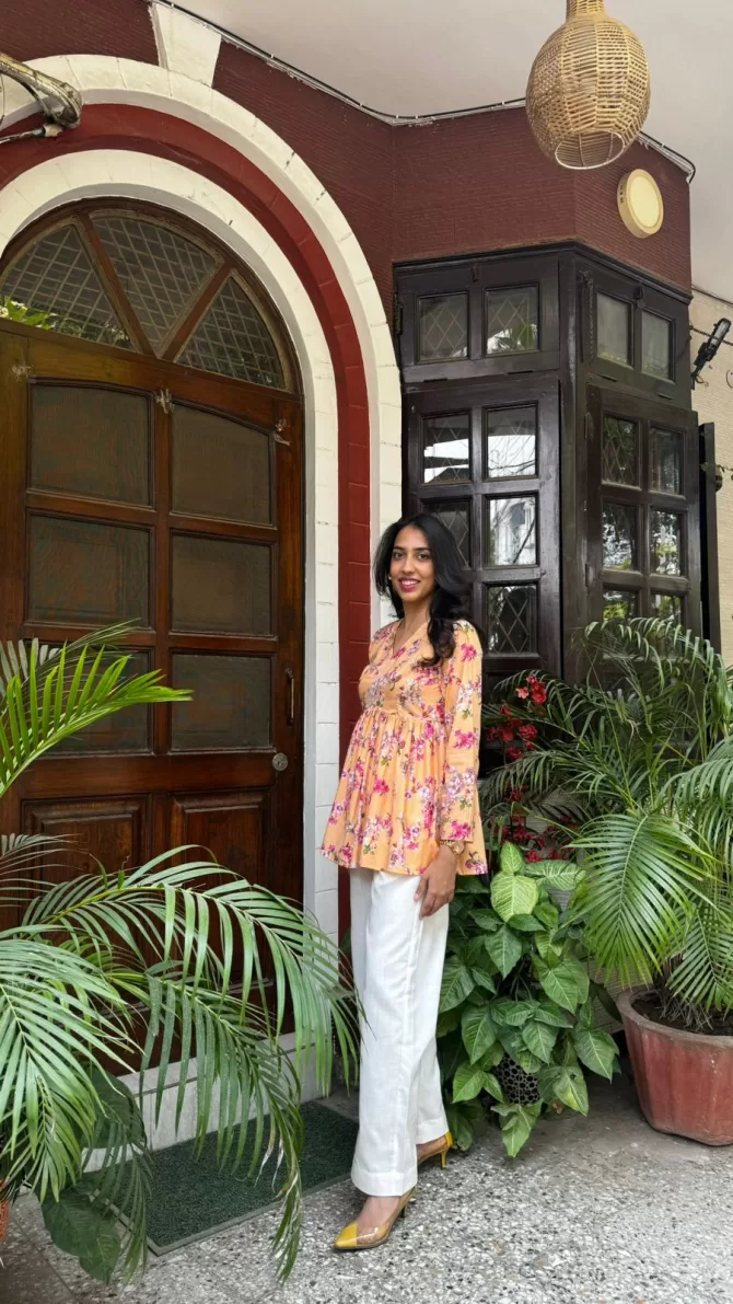Dahlia Cotton Tunic - Yellow