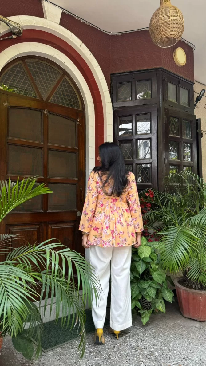 Dahlia Cotton Tunic - Yellow