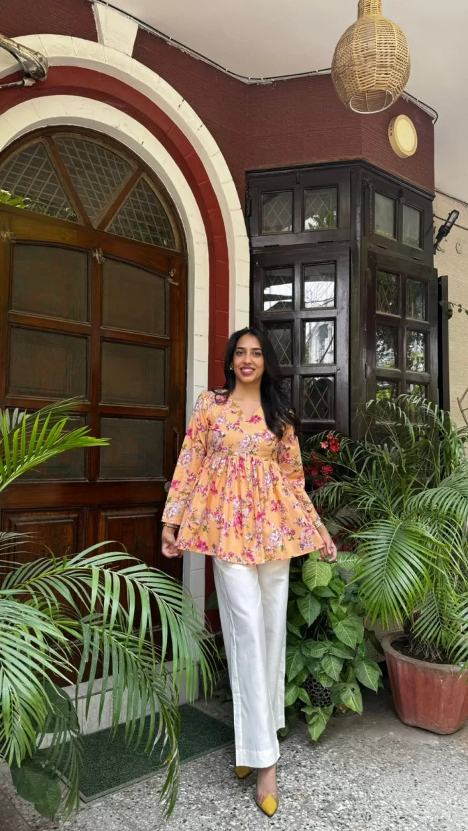 Dahlia Cotton Tunic - Yellow