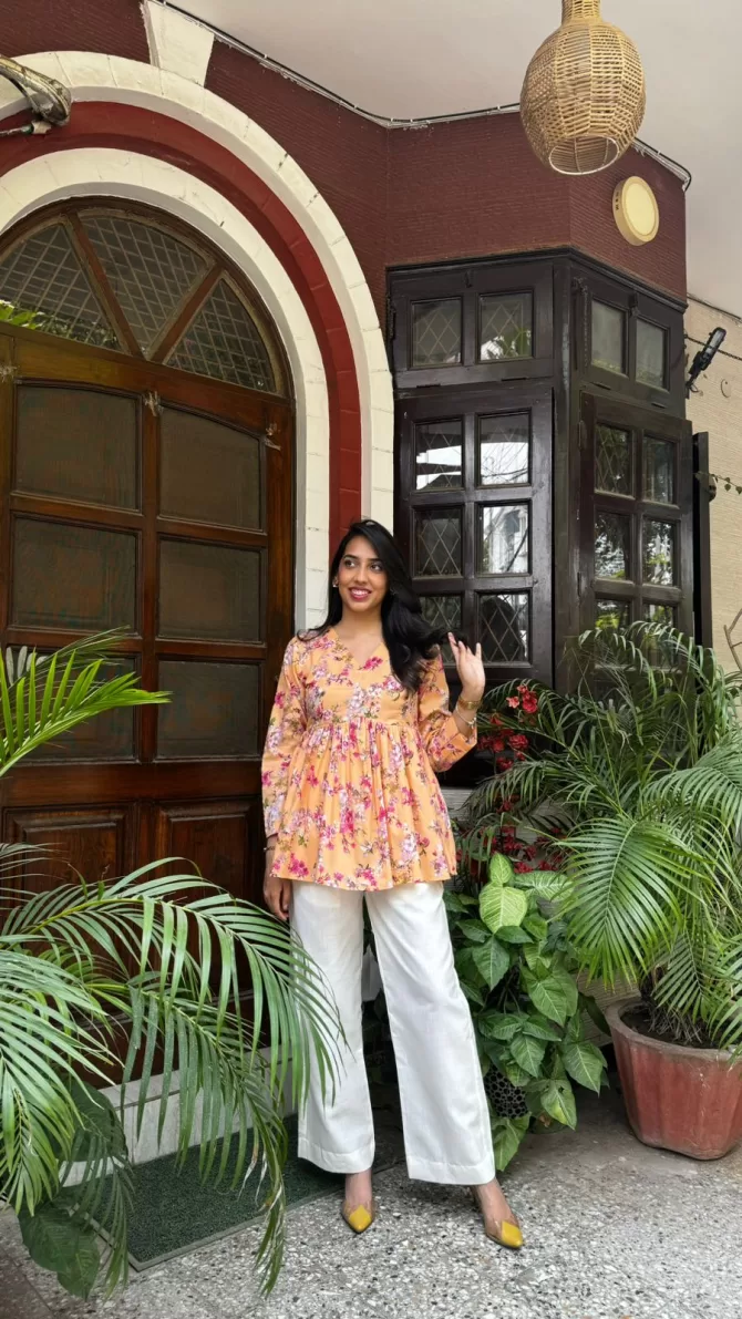 Dahlia Cotton Tunic - Yellow