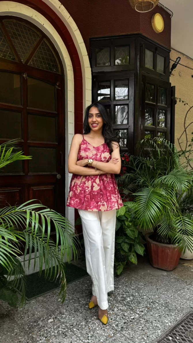 Straight Wide Cotton Pants - White