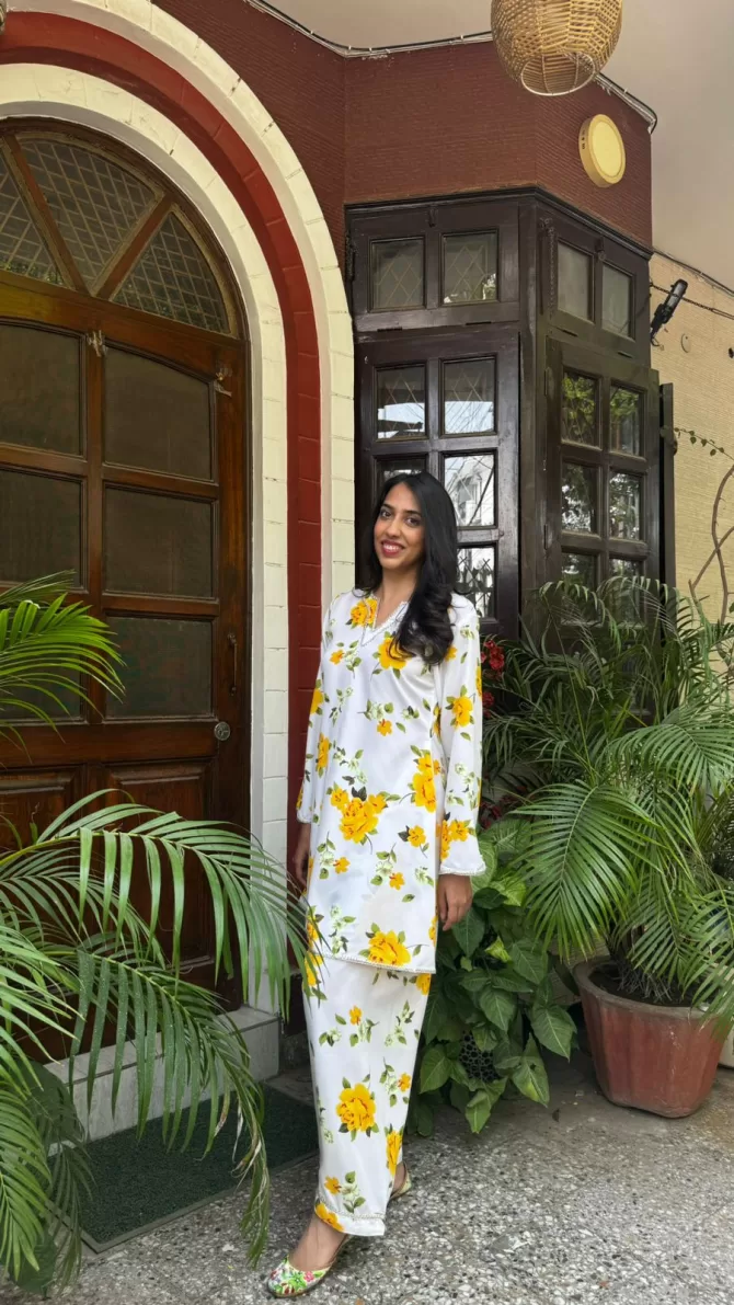 Afghan Jalebi Set - Yellow
