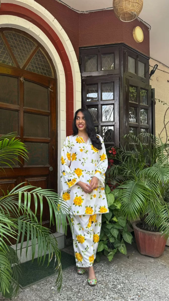 Afghan Jalebi Set - Yellow