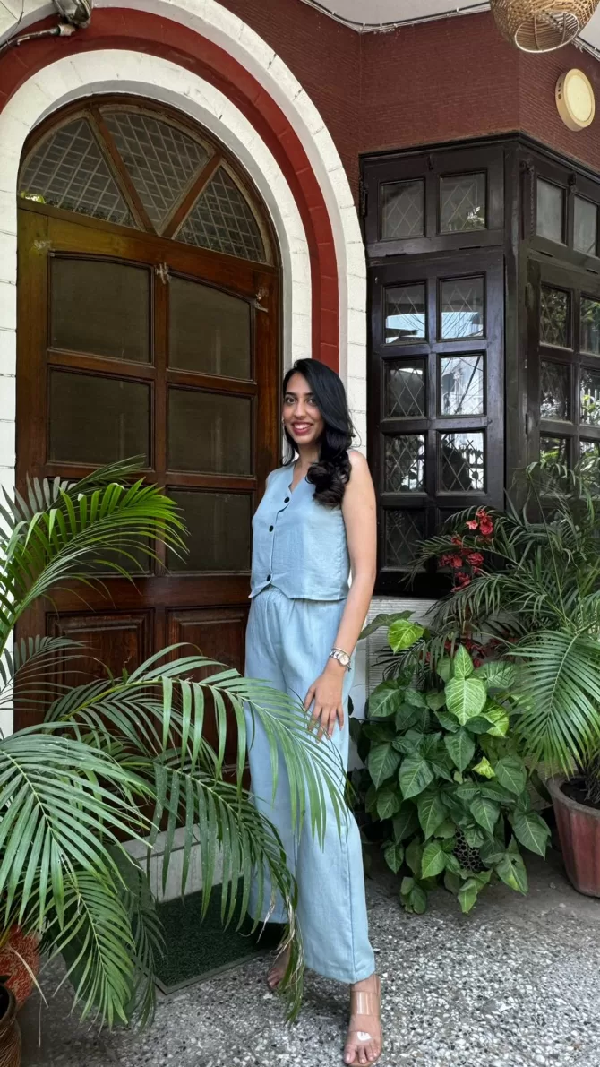 Cotton Waistcoat Set - Mint