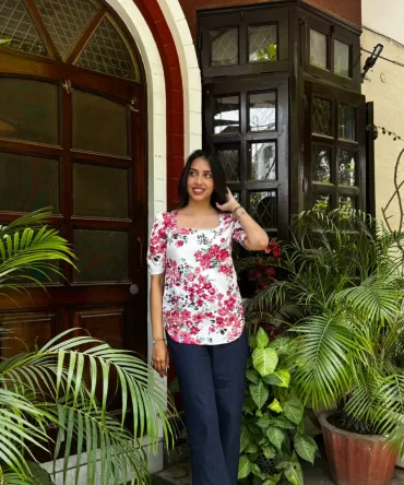 Wild Rose Puff Top 2