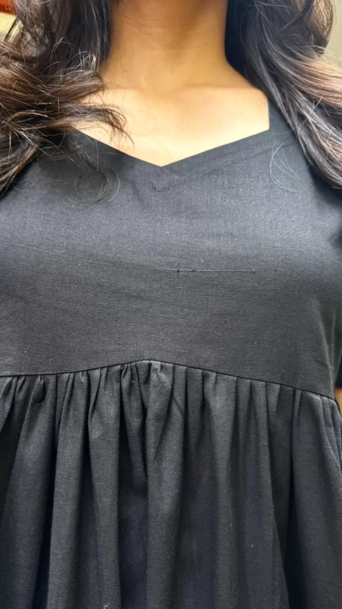 Splash of Color Cotton Maxi - Black