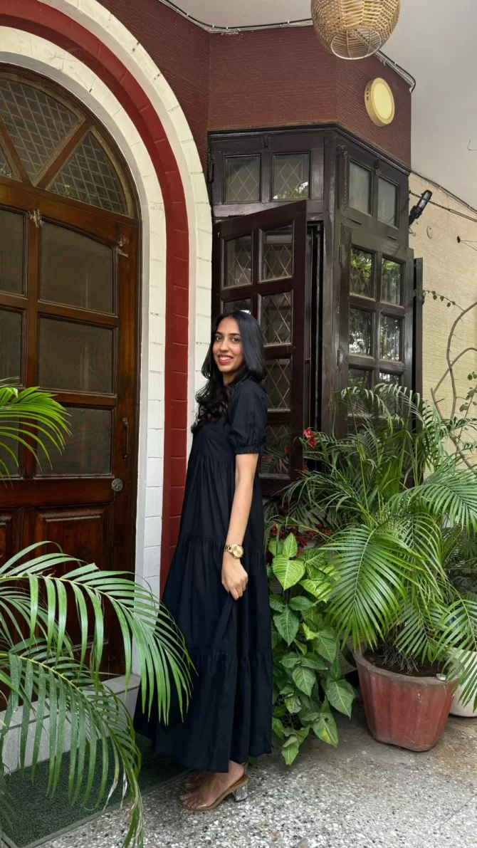 Splash of Color Cotton Maxi - Black