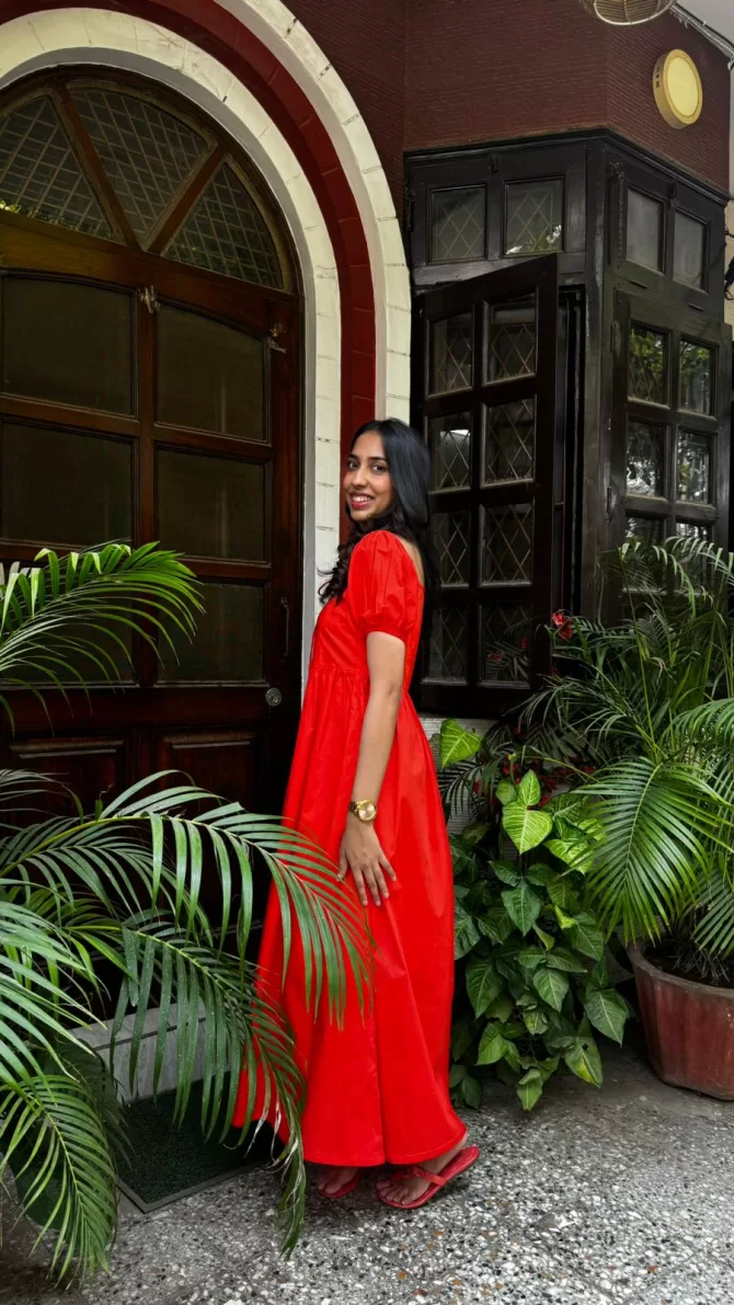 Fairytale Cotton Maxi - Blood Orange (Premium Fabric)
