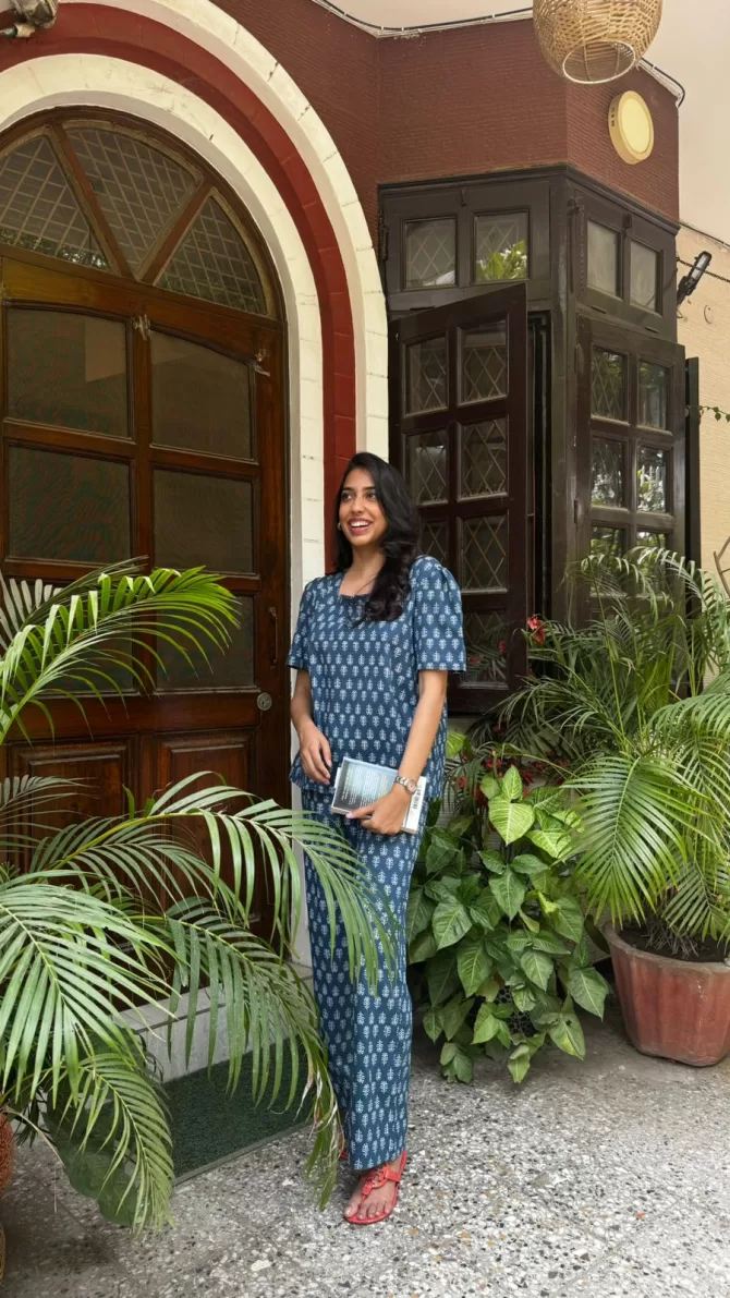 Relaxing Ruffles Cotton Lounge Set