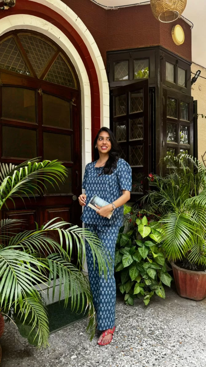 Relaxing Ruffles Cotton Lounge Set