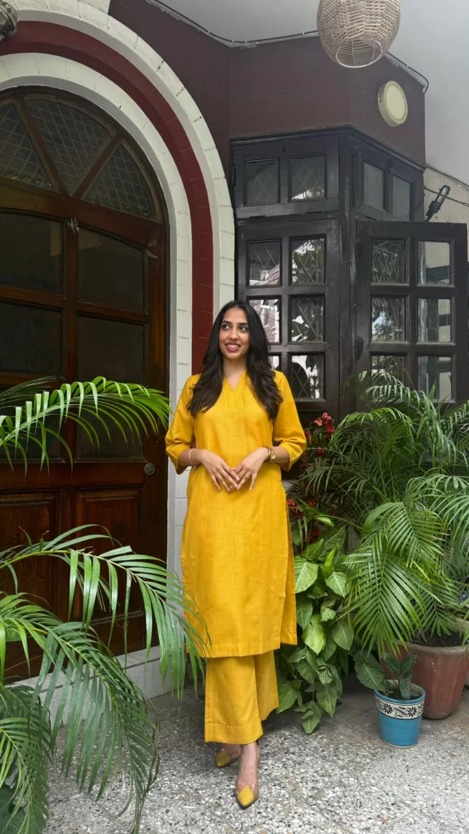 Luxe Lady Cotton Set - Mustard