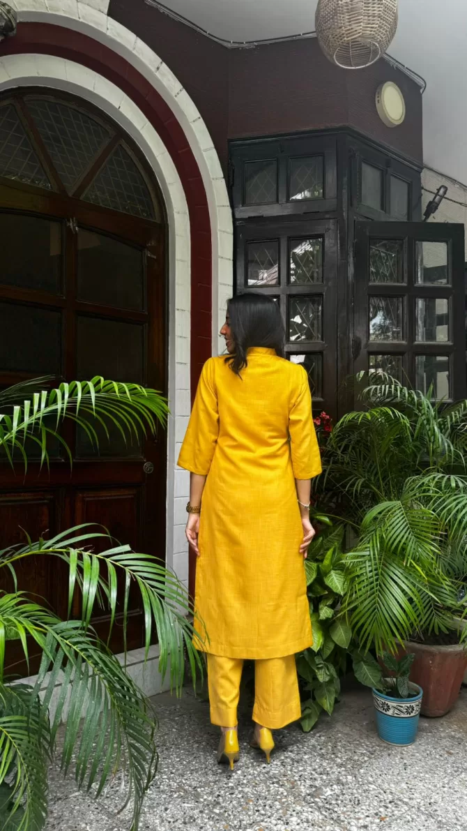 Luxe Lady Cotton Set - Mustard