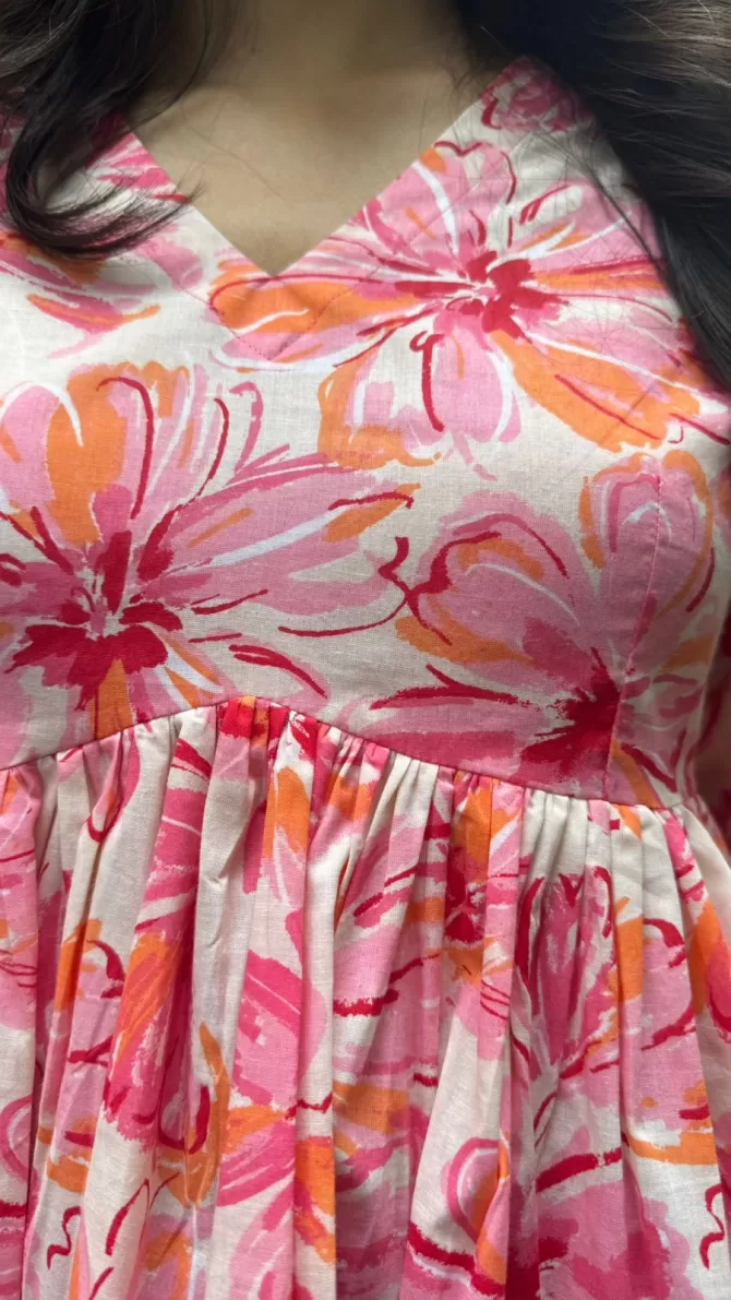 Dahlia Cotton Tunic - Pink
