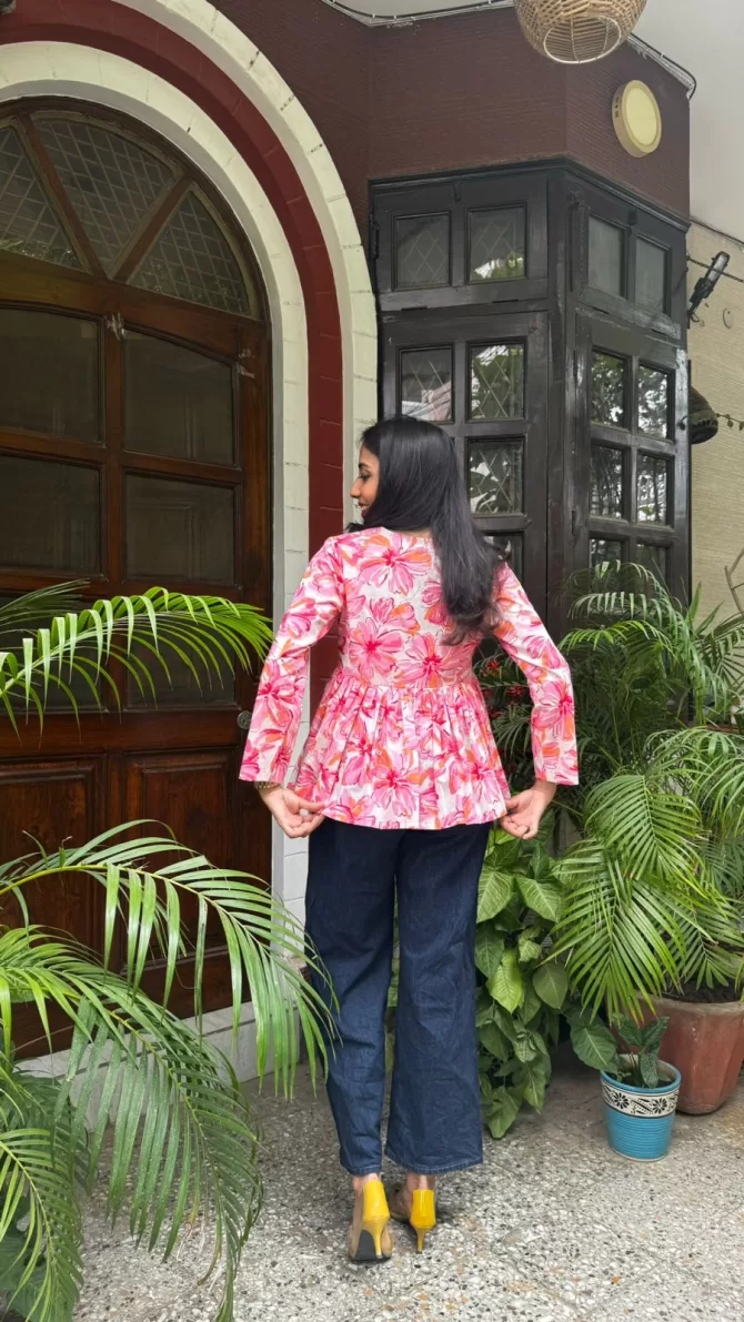 Dahlia Cotton Tunic - Pink