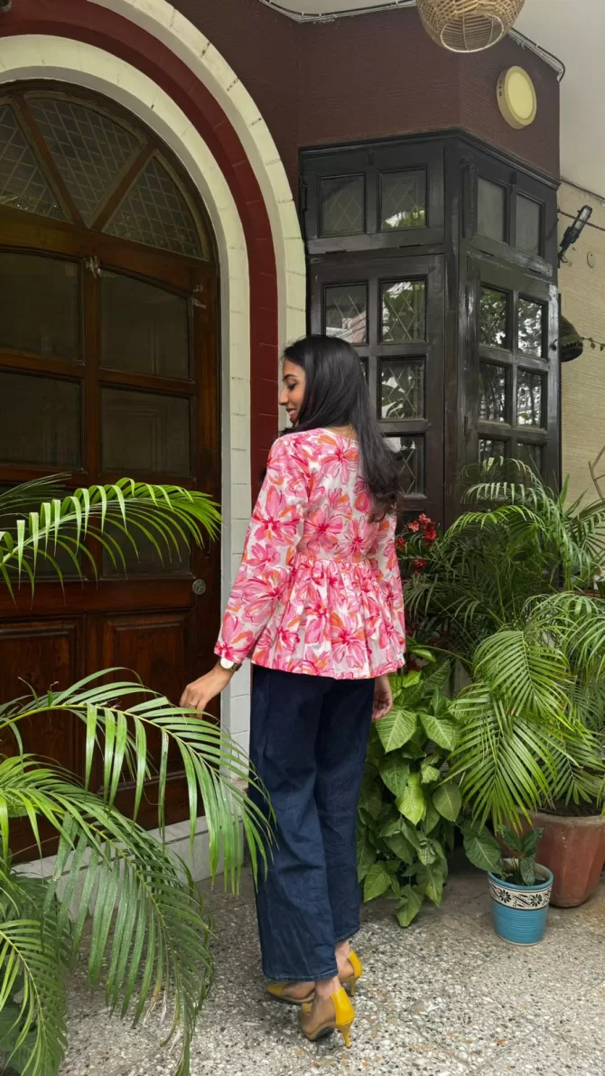 Dahlia Cotton Tunic - Pink