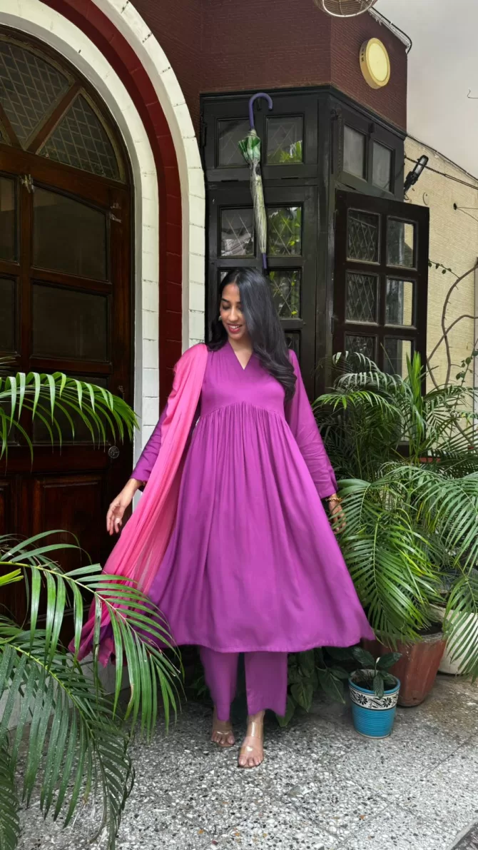 Rangrez Solid Dupatta Suit Set - (Super Premium Collection)