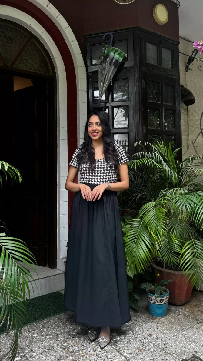 Babe Solid Cotton Skirt - Black (Premium Collection)