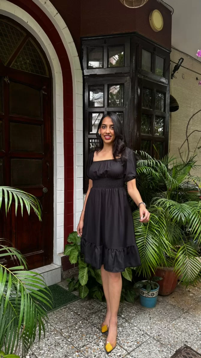 Muse Smocked Dress - Black