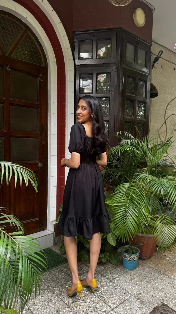 Muse Smocked Dress - Black