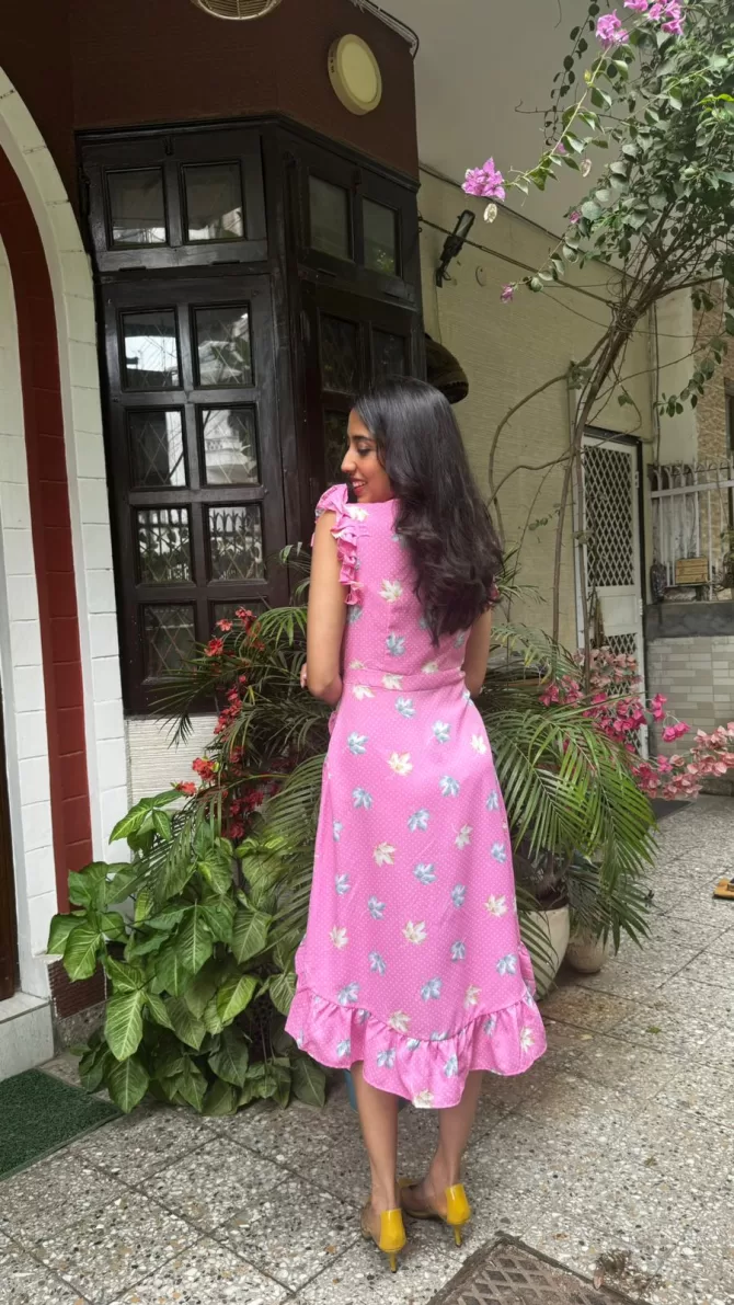 Romantic Ruffles Date Dress - Pink