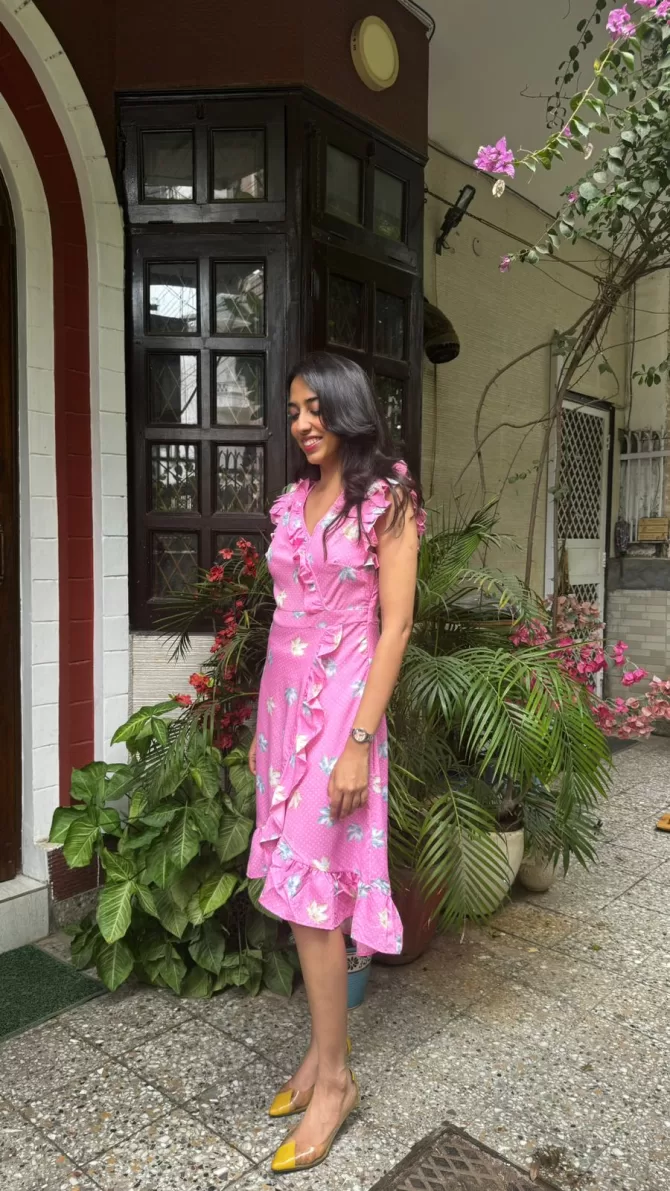 Romantic Ruffles Date Dress - Pink